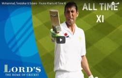 Sachin Tendulkar and Imran Khan in Younis Khan's All Time XI