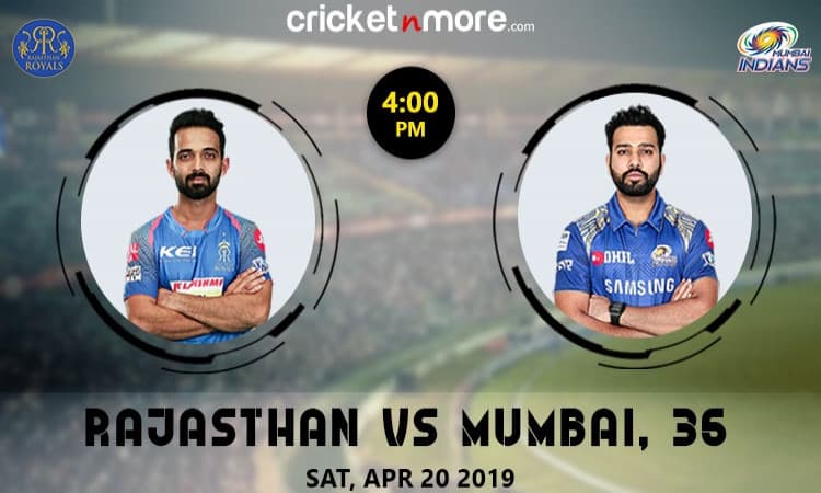 Rajasthan Royals vs Mumbai Indians
