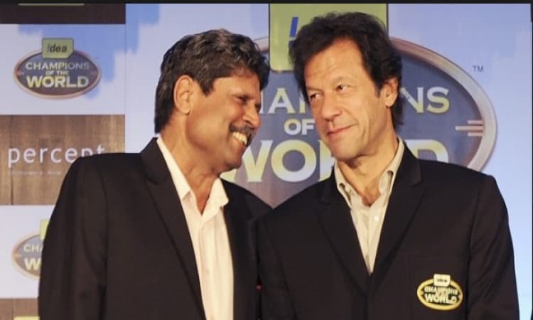 Kapil Dev and Imran Khan