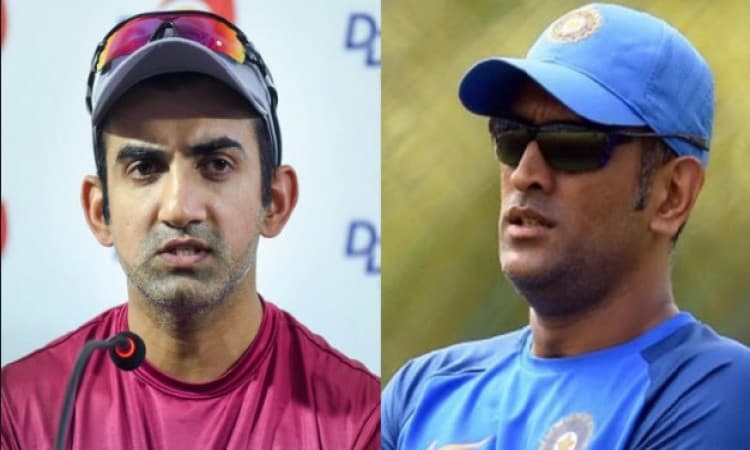gautam with dhoni