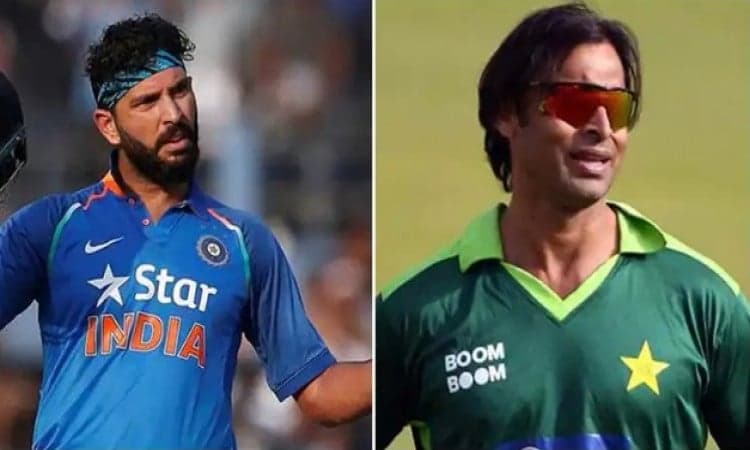 shoaib Akhtar and Yuvraj Singh