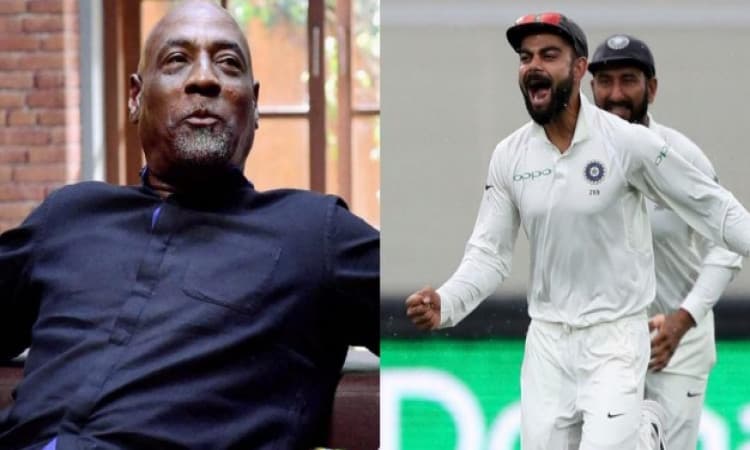 vivian Richards and Virat Kohli