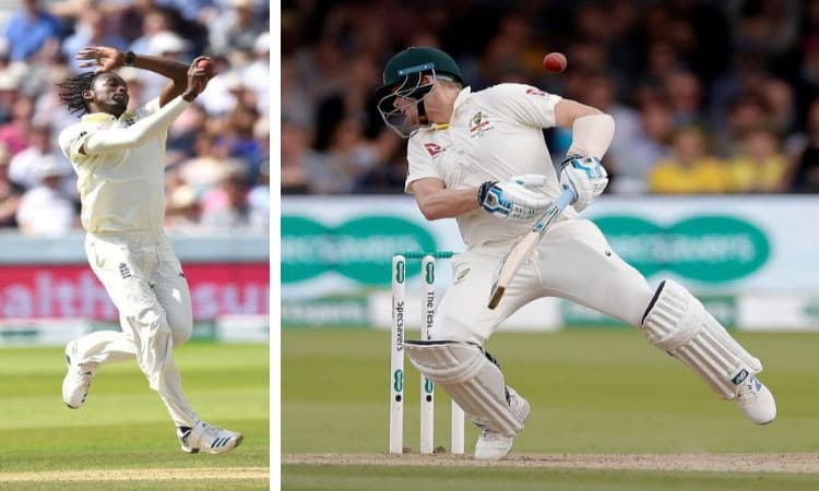 Jofra Archer and Steve Smith