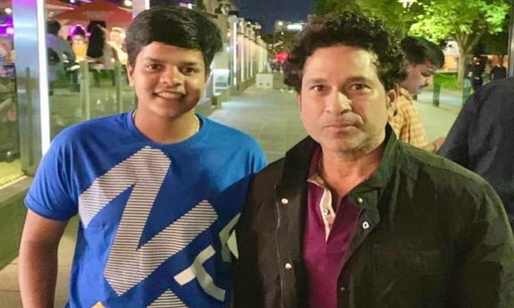 Shafali Verma with Sachin Tendulkar