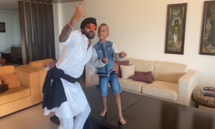 Shikhar Dhawan with Zoravar