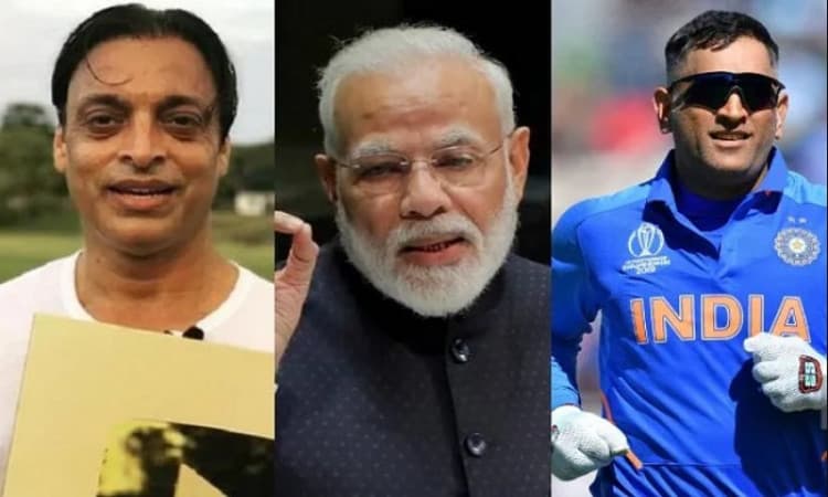 DHONI, AKHTAR, MODI