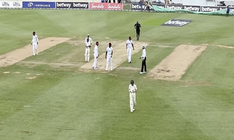 Cricket Image for WI vs SA: South Africa Labour To 44-3 At Lunch In Second Test Against West Indies