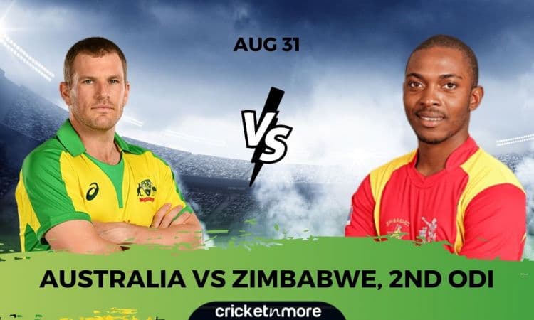 Cricket Image for Australia vs Zimbabwe, 2nd ODI - Cricket Match Prediction, Fantasy XI Tips & Proba