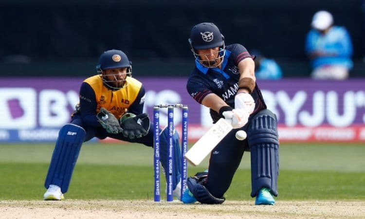 Cricket Image for T20 World Cup: Frylinck, Smit's Brave Knocks Help Namibia Total 163/7 Against Sri 