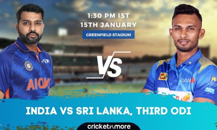 Cricket Image for India vs Sri Lanka, 3rd ODI – IND vs SL Cricket Match Preview, Prediction, Where T