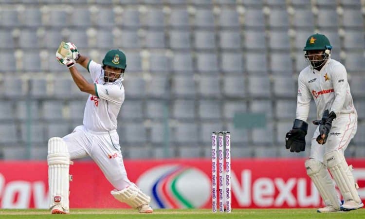 Skipper Shanto Leads Bangladesh Fightback In Zimbabwe Test