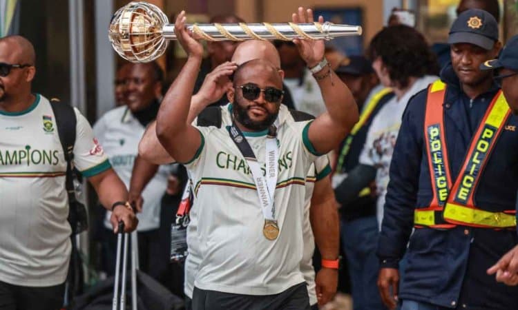 South Africans Welcome Home Test Champions The Proteas