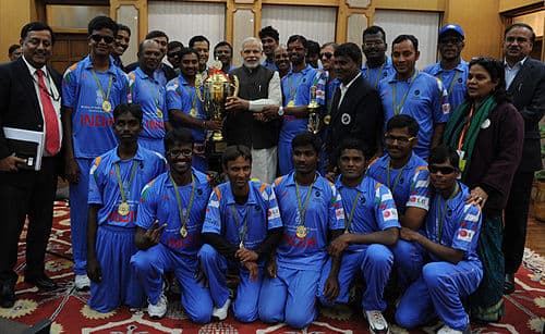 blind cricketer