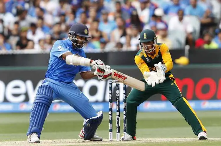 Dhawan against South Africa