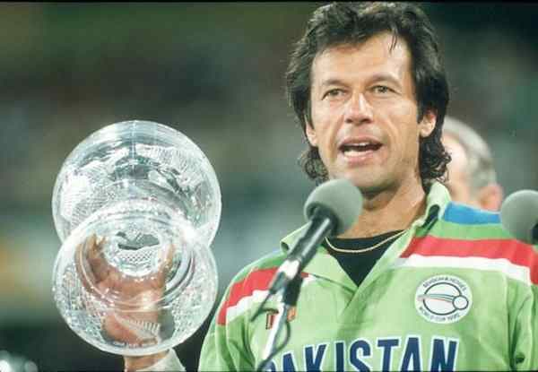 Imran Khan with World Cup Trophy