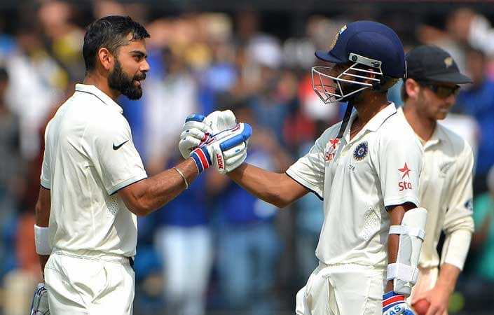 Kohli,Rahane put India in driver's seat vs New Zealand 
