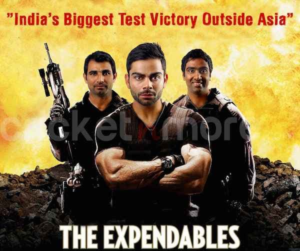 India's biggest test victories 