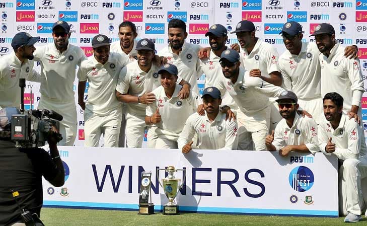 India thump Bangladesh by 208 runs in one-off Test 