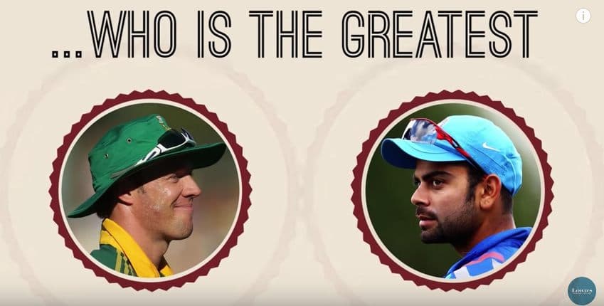 Virat Kohli vs AB deVilliers. Who's The Greatest?