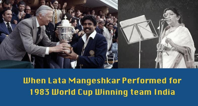 When Lata Mangeshkar Performed for 1983 World Champion team India