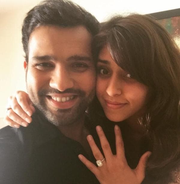 Rohit Sharma with Ritika Sajdeh